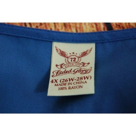 Faded Glory Surplice Top - Size 4X (26W - 28W) - Picture 8 of 9